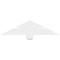 Ekena Millwork Redmond Architectural Grade PVC Gable Bracket, 36"W x 9"H x 2"D x 4"F, 6/12 Pitch GBP036X09X0204RED00 - alternate 3